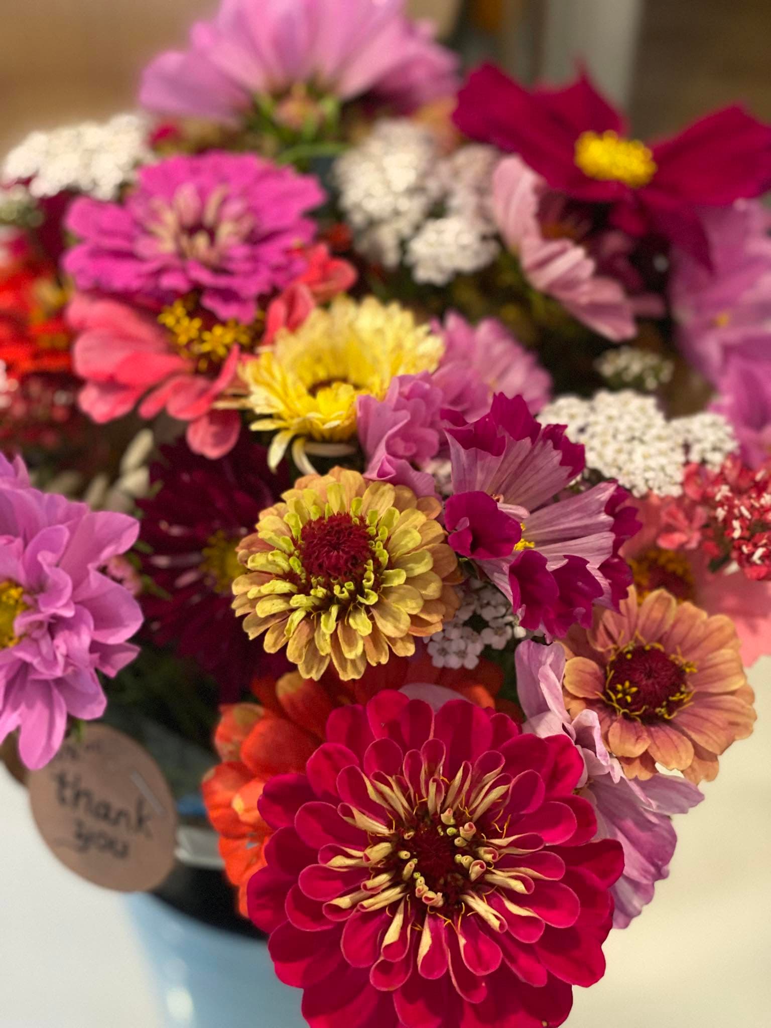 Wild whimsical bouquet by Front Porch Flowers