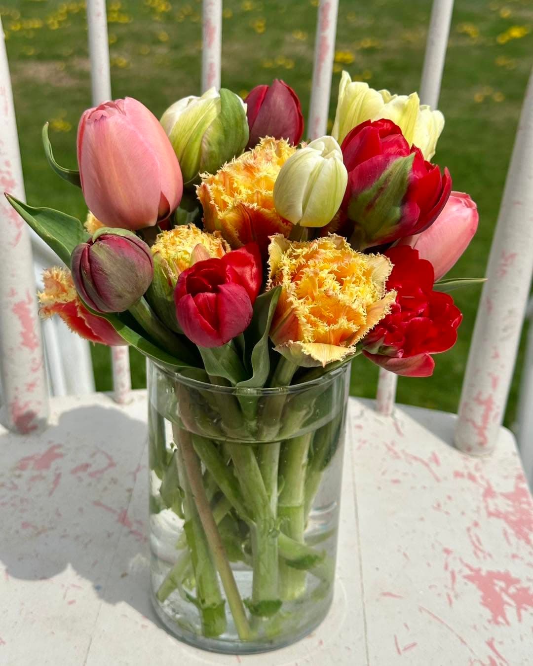 Wild whimsical bouquet by Front Porch Flowers