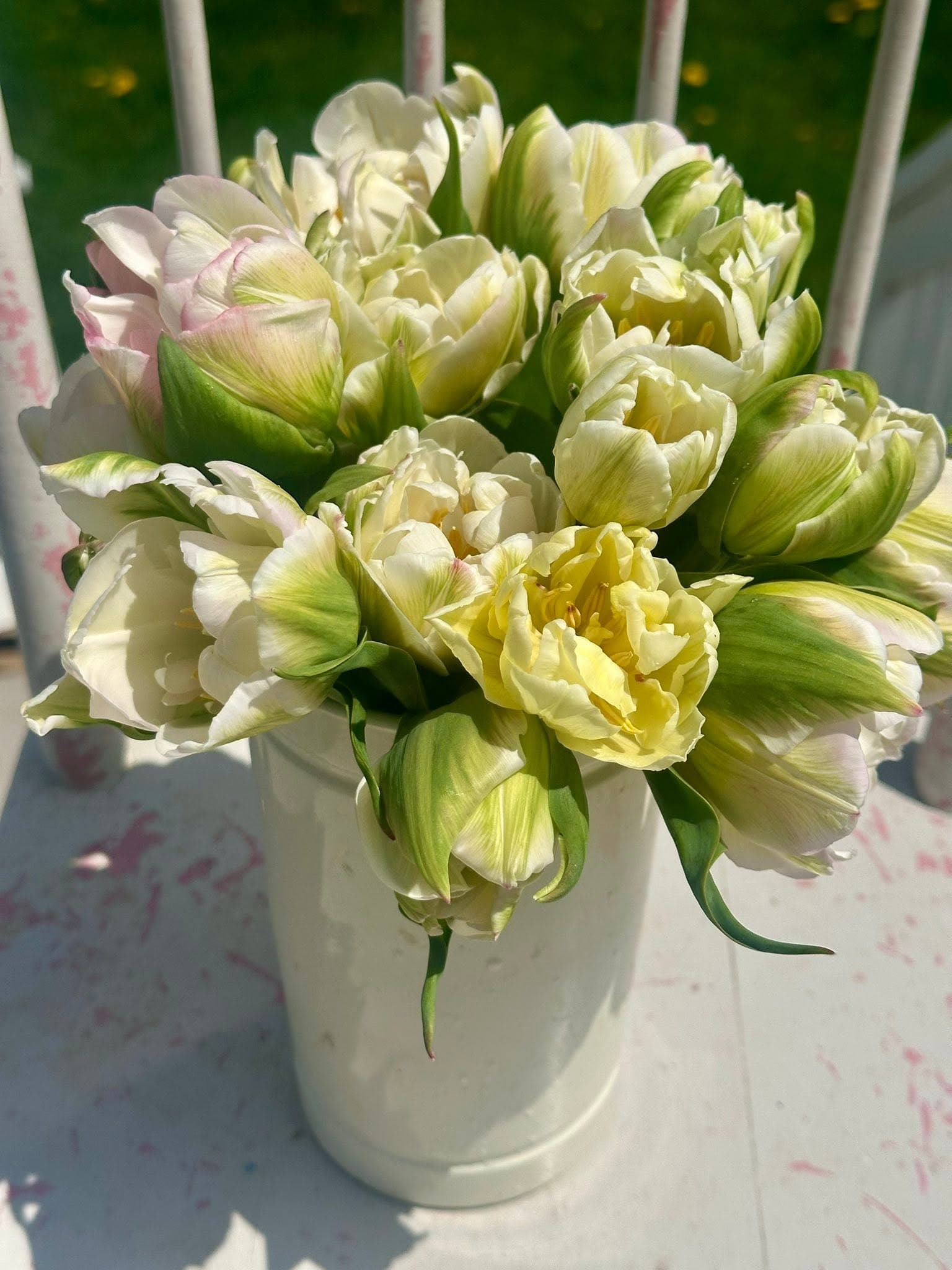 Wild whimsical bouquet by Front Porch Flowers