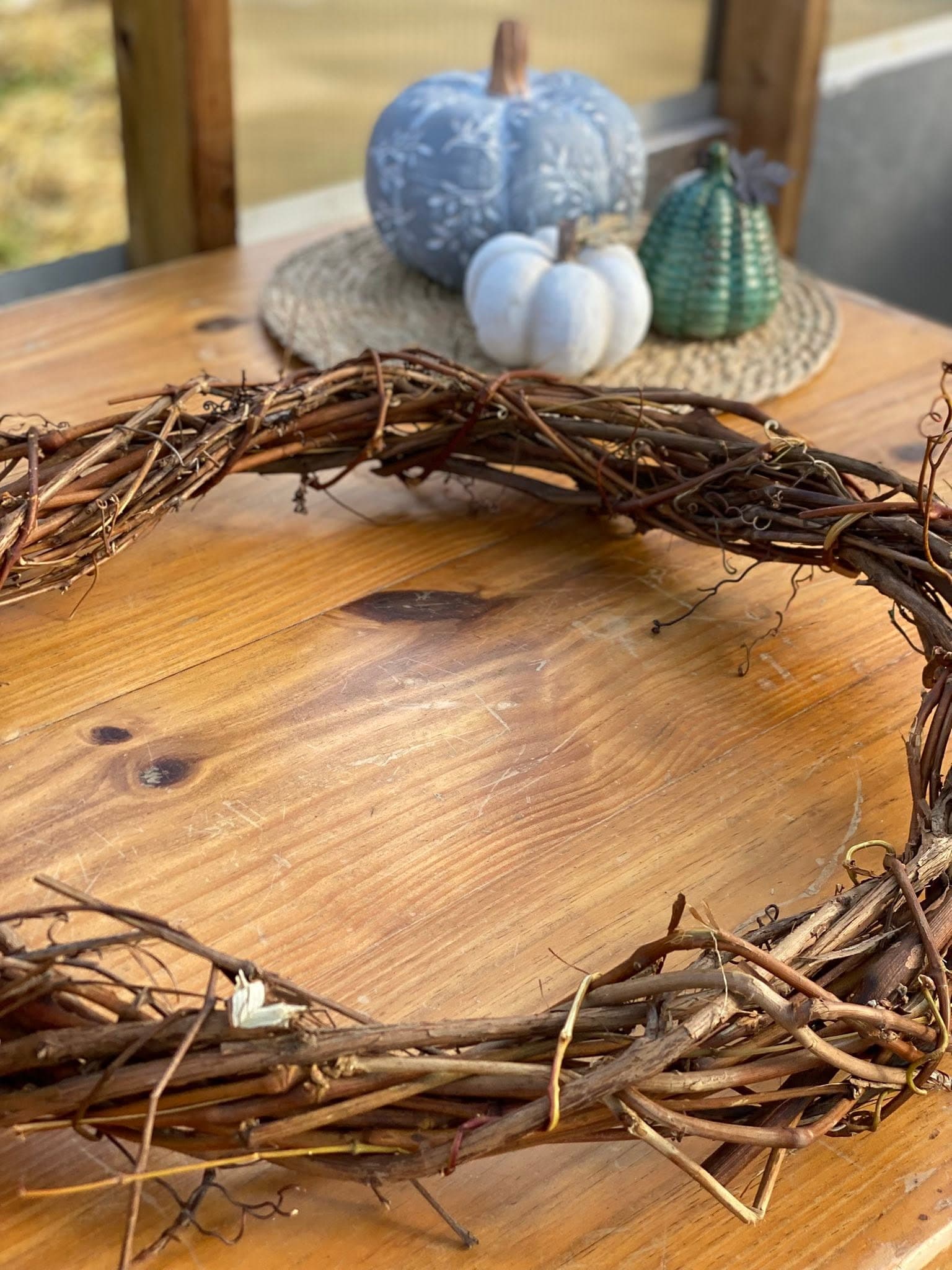 Hydrangea wreath workshop at Front Porch Flowers