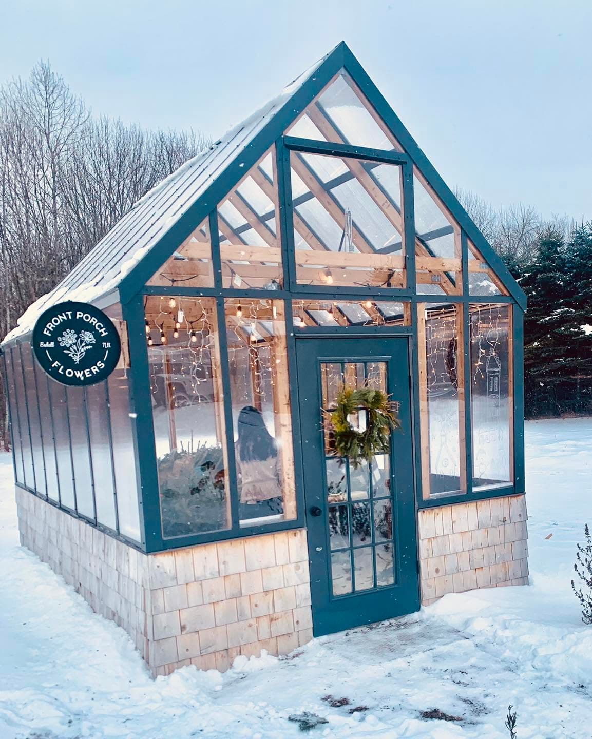 Wreath making workshop at Front Porch Flowers