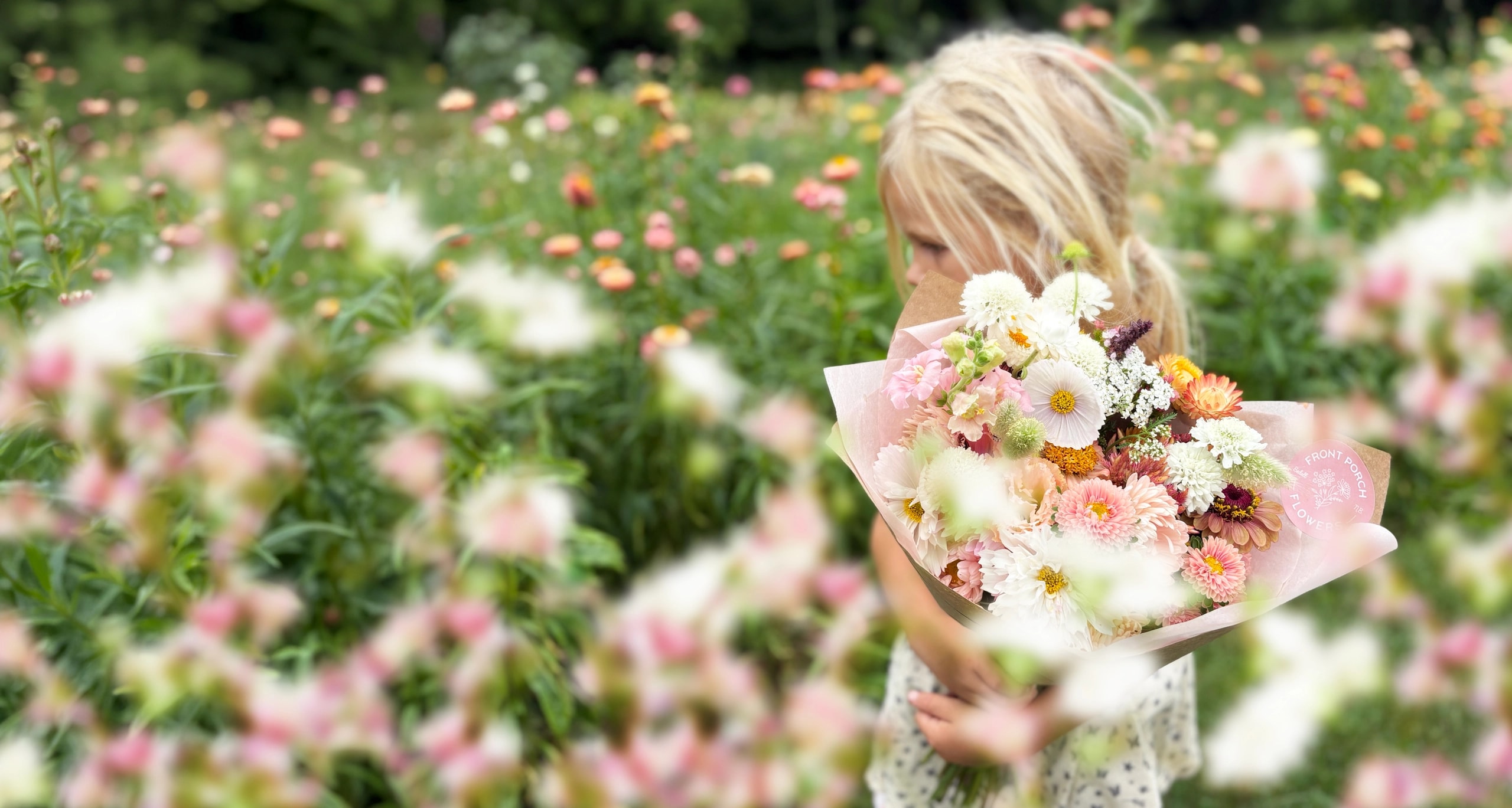 Wild whimsical bouquet by Front Porch Flowers